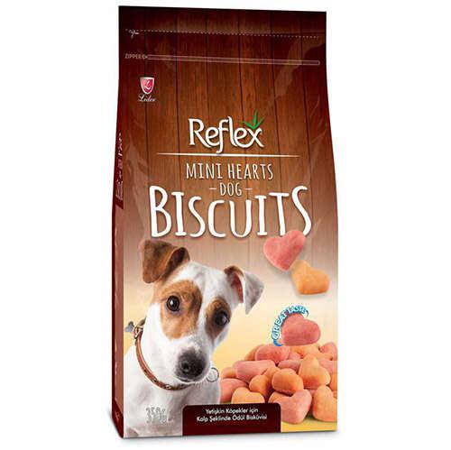Reflex Kalp Şekilli Yetişkin Köpek Ödül Bisküvisi 350 gr