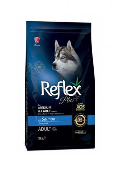 Reflex Plus Somonlu 3 kg Orta ve Büyük Irk Yetişkin Köpek Maması