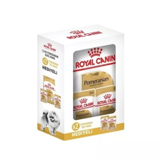 Royal Canin Box Pomeranian Yetişkin Köpek Maması 1,5kg + 2 Adet Yaş Mama Hediyeli