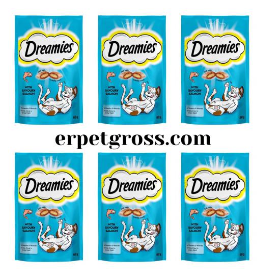 Dreamies Somonlu Kedi Ödül Bisküvisi 60 Gr X 6 Ad