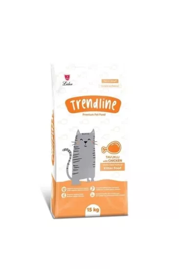Trendline  Tavuklu Yavru Kedi Maması  15 kg 
