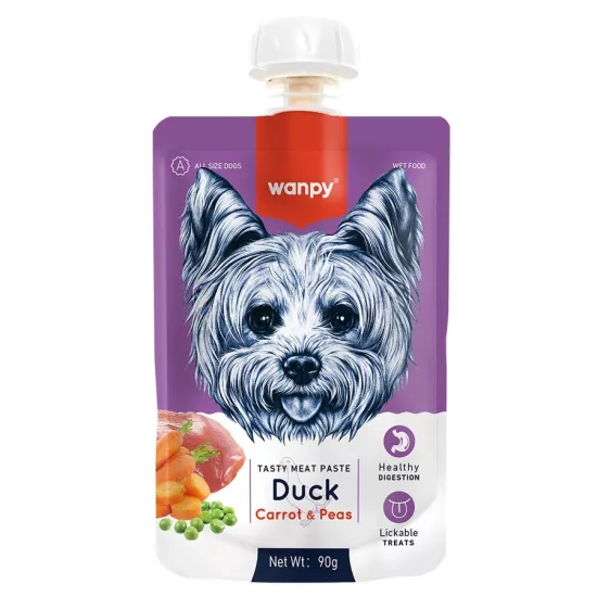 Wanpy Taze Ördekli&havuçlu Köpek Et Ezmesi 90 gr x 10 Adet