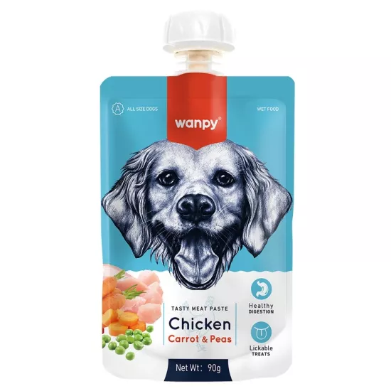 Wanpy Taze Tavuklu&havuçlu Köpek Et Ezmesi 90 gr x 10 Adet