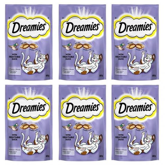 Dreamies Ördekli Kedi Ödül Maması 60 Gr x 6 Adet