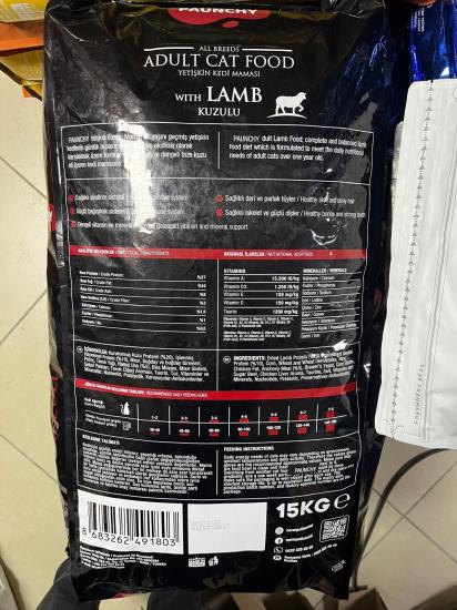 Pauncyh Kuzulu yetişkin Kedi Maması 15 Kg