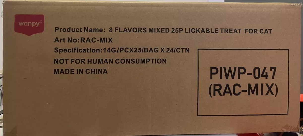 Wanpy Karışık 8 Lezzetli Kremasıvı Kedi Ödülü 25x14gr X 24 Pk 1 Koli