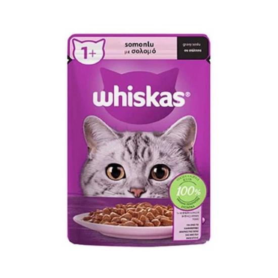 Whiskas Pouch Somonlu Yetişkin Kedi Konservesi 85 gr 28 Adet