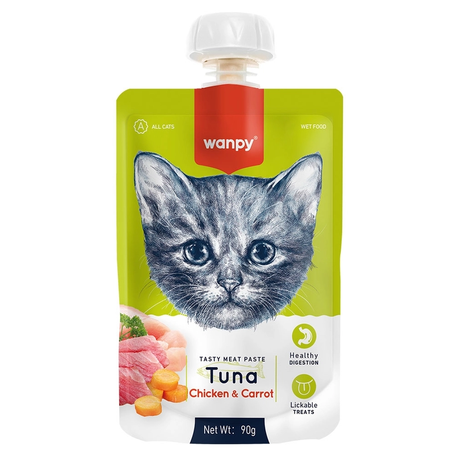 Wanpy Taze Ton Balıklı&tavuklu 10’lu Kedi Et Ezmesi 90 gr