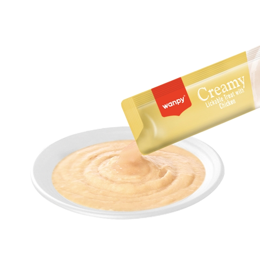 Wanpy Tavuklu 5x14 gr Krema Kedi Ödül Maması