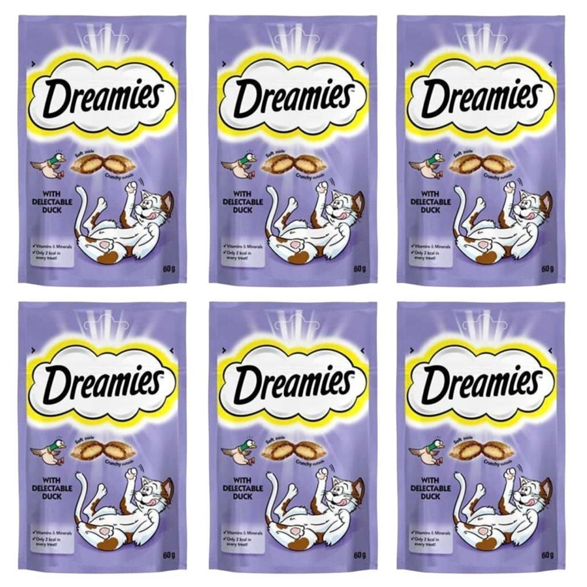Dreamies Ördekli Kedi Ödül Maması 60 Gr x 6 Adet