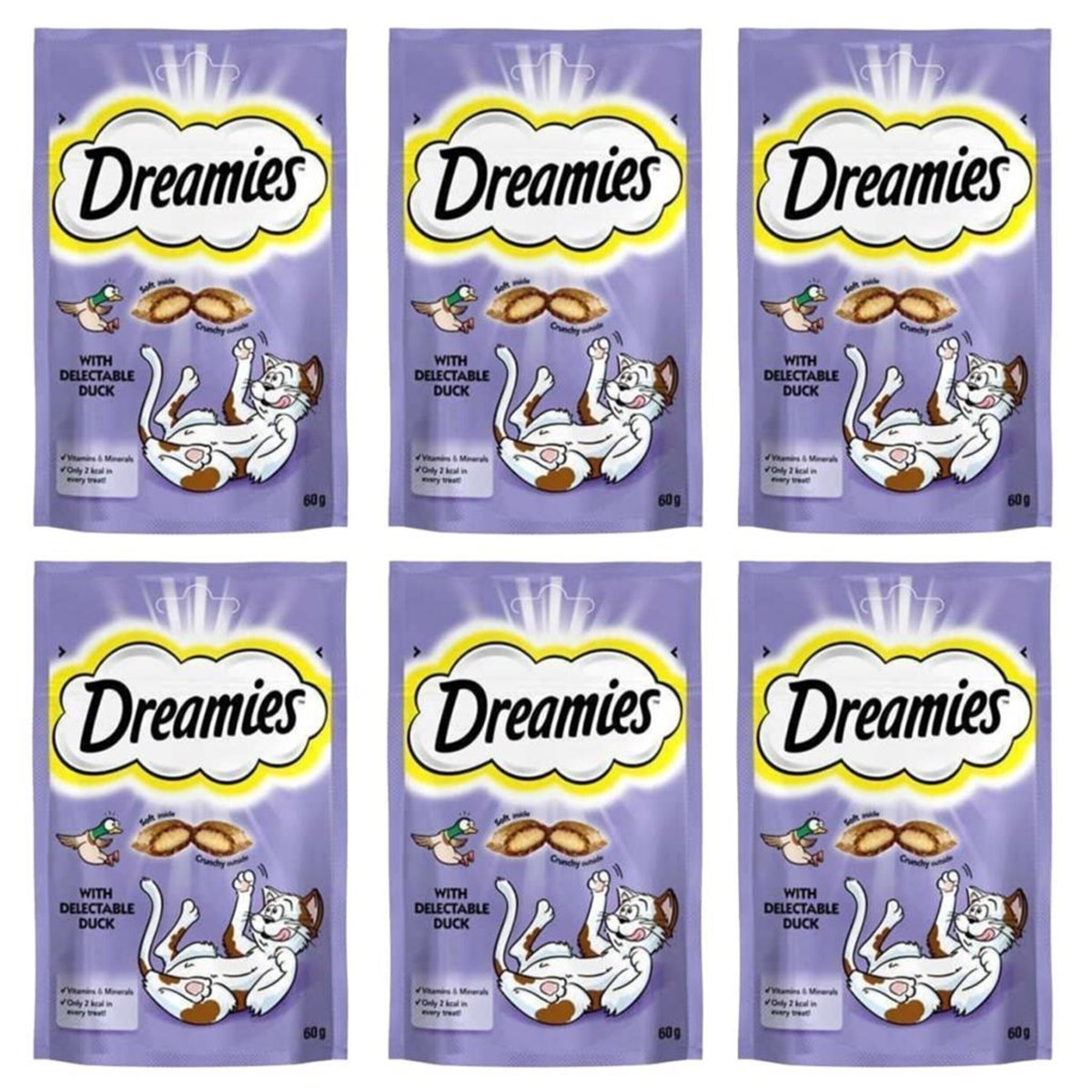 Dreamies Ördekli Kedi Ödül Maması 60 Gr x 6 Adet