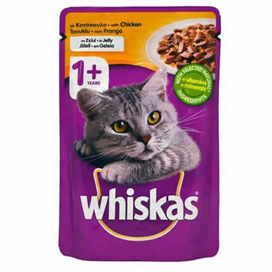 Whiskas Pouch Tavuklu 100 gr Yetişkin Kedi Konservesi