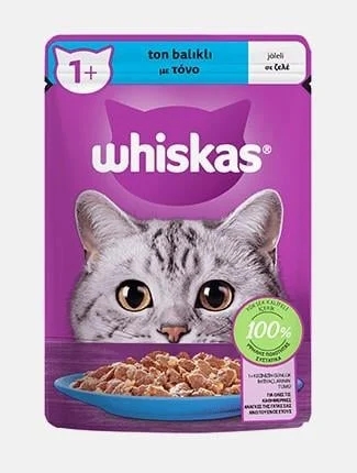 Whiskas Pouch Jöle İçinde Ton Balıklı Yetişkin Kedi Konservesi 28 Adet 85 Gr