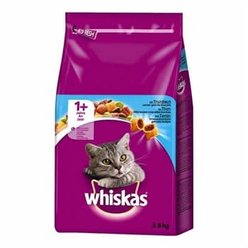 Whiskas Ton Balıklı Sebzeli Kuru Kedi Maması 3,8 Kg (2 ADET)